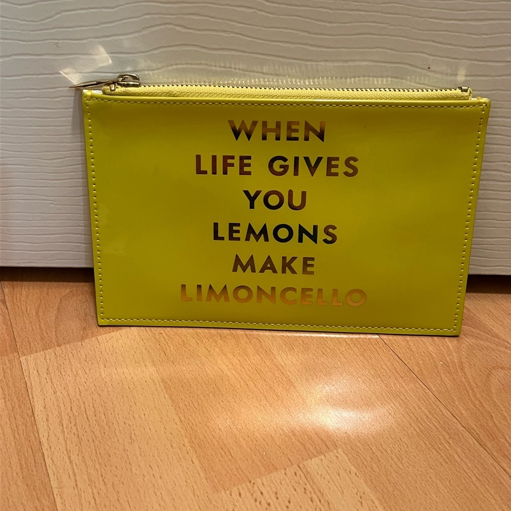 Kate Spade Limoncello Zippered Pouch ( Flawed)